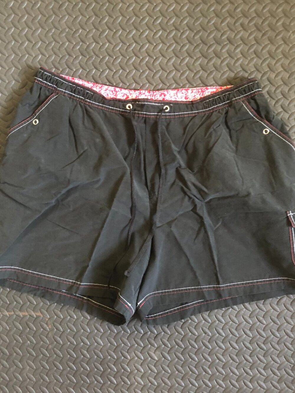 JMS JUST MY SIZE BLACK SHAPED FIT BOARD SHORTS PLUS SIZE 2X